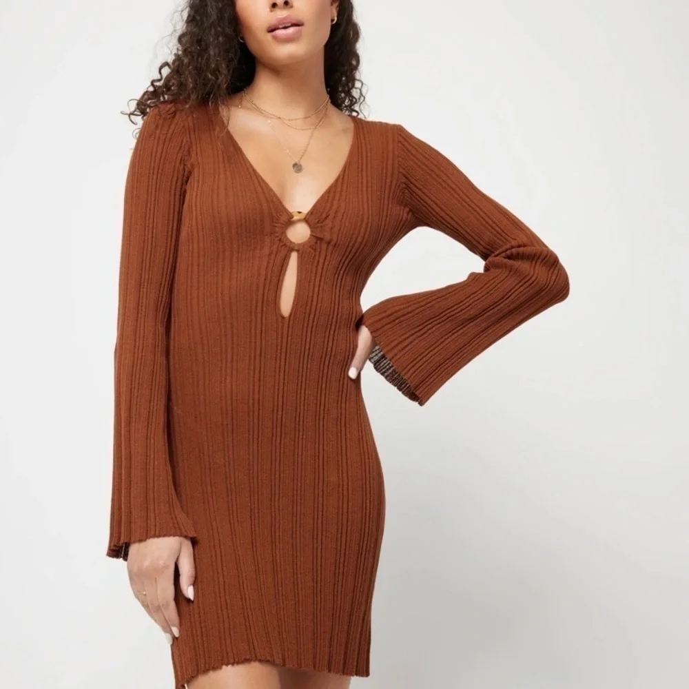 L*Space Wailea Cover Up in Coffee NWT - Picture 11 of 11